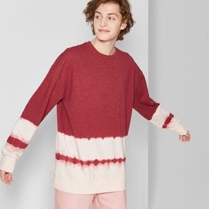 Men's Tie Dye French Terry Pullover Sweatshirt